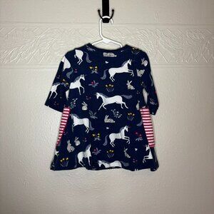 Mini Boden Unicorn Dress 2-3Y